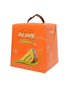 Paluani Panettone con Crema al Pistacchio (750g)  - Hefegebäck mit Pistaziencremefüllung